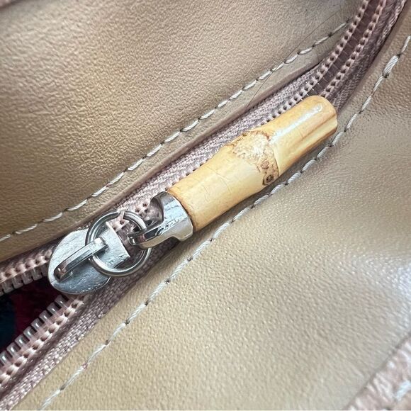 VTG Donna Dixon Kelly Green Braided Handle Raffia Woven Shoulder Bag Purse - Picture 12 of 15